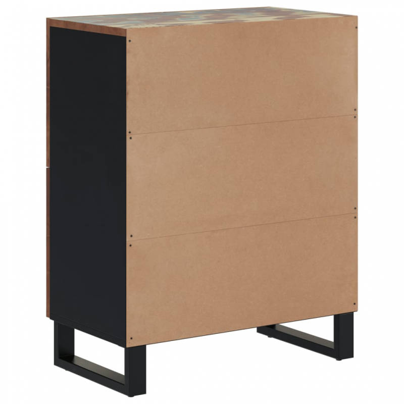 Sideboard mit 4 Türen 60x33x75 cm Altholz Massiv