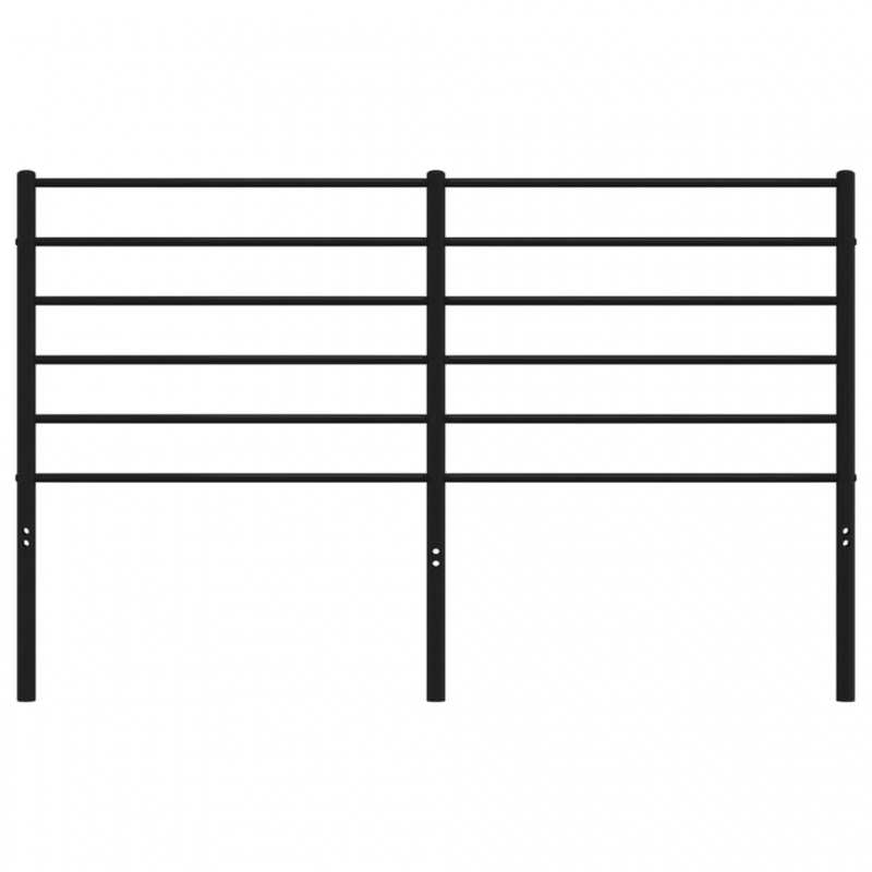 Kopfteil Metall Schwarz 120 cm