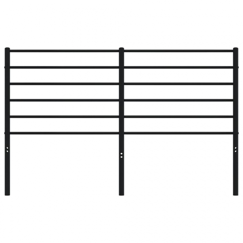 Kopfteil Metall Schwarz 160 cm