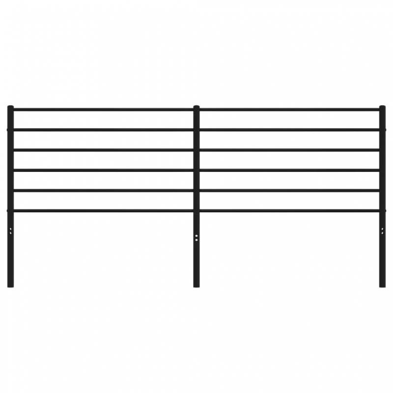 Kopfteil Metall Schwarz 200 cm