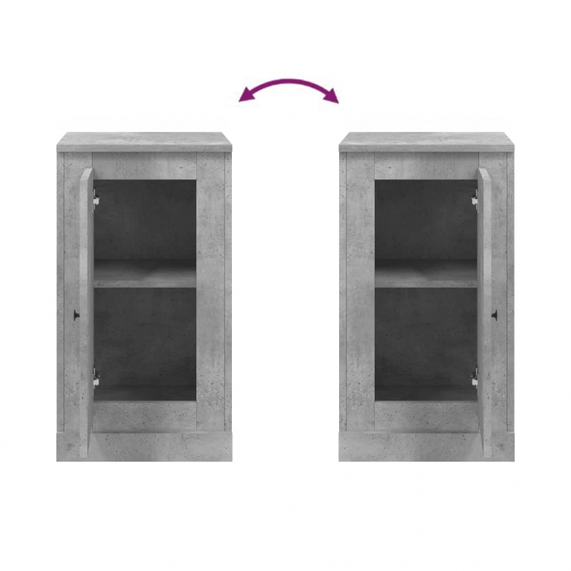 Sideboard Betongrau 37,5x35,5x67,5 cm Holzwerkstoff