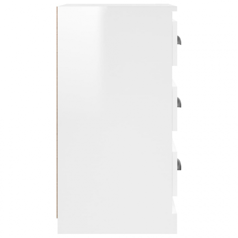 Sideboard Hochglanz-Weiß 36x35,5x67,5 cm Holzwerkstoff