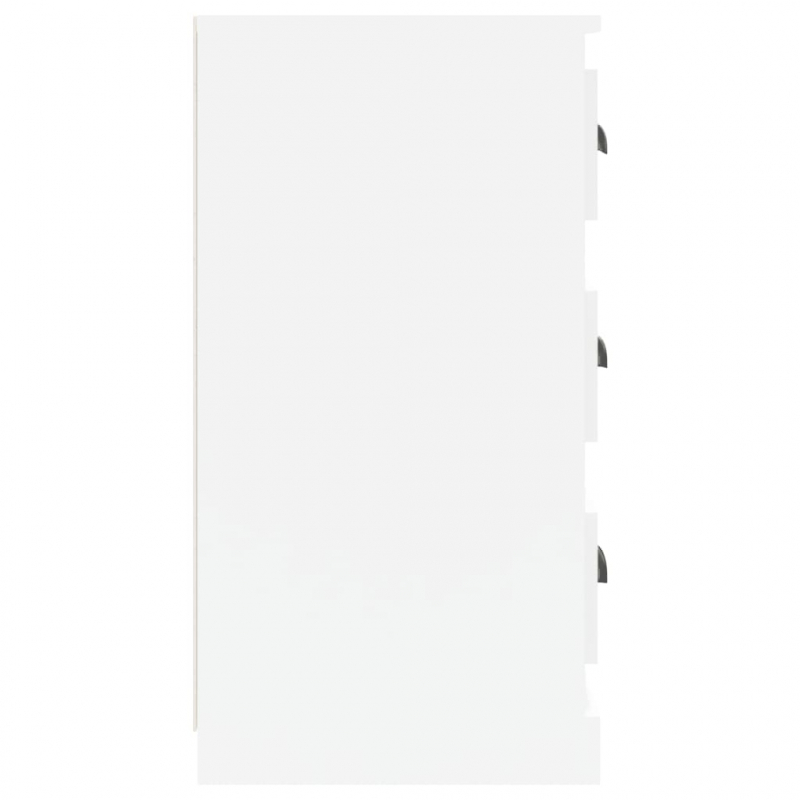 Sideboard Hochglanz-Weiß 70x35,5x67,5 cm Holzwerkstoff