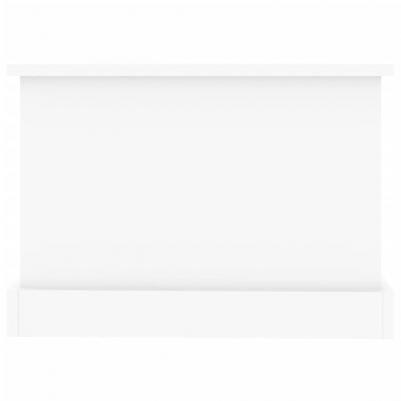 Couchtisch Weiß 90x50x35 cm Holzwerkstoff