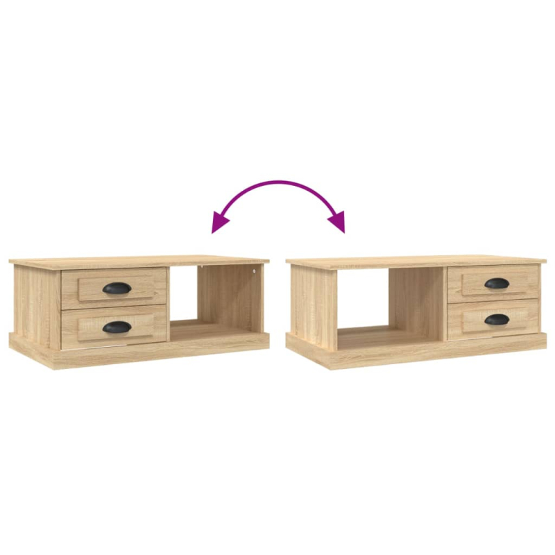 Couchtisch Sonoma-Eiche 90x50x35 cm Holzwerkstoff