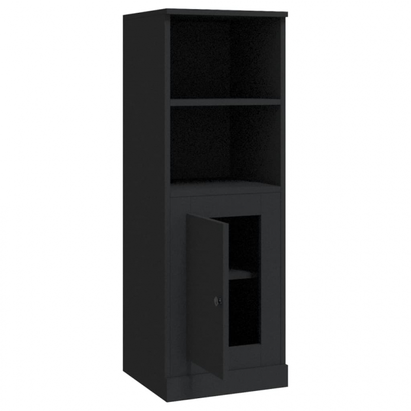 Highboard Schwarz 36x35,5x103,5 cm Holzwerkstoff