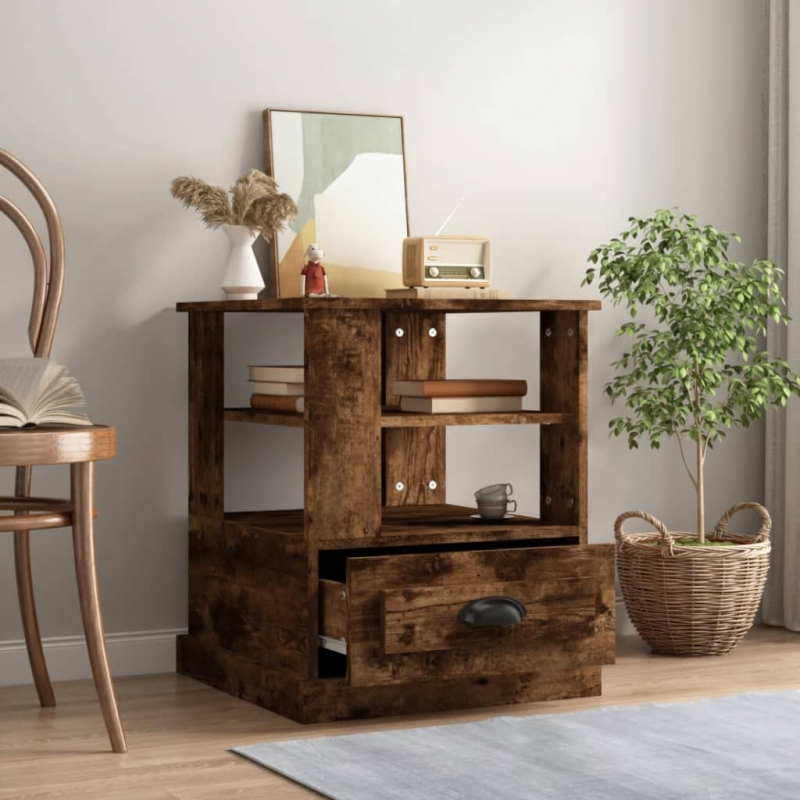 Beistelltisch Räuchereiche 50x50x60 cm Holzwerkstoff