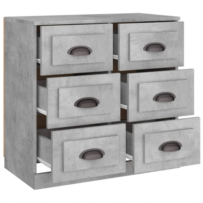 Sideboard Betongrau 70x35,5x67,5 cm Holzwerkstoff