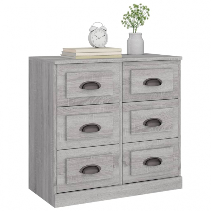 Sideboard Grau Sonoma 70x35,5x67,5 cm Holzwerkstoff