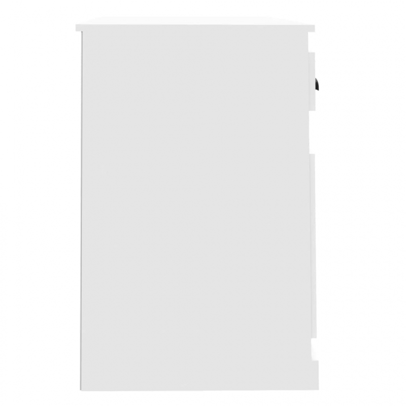 Schreibtisch mit Schublade Weiß 115x50x75 cm Holzwerkstoff