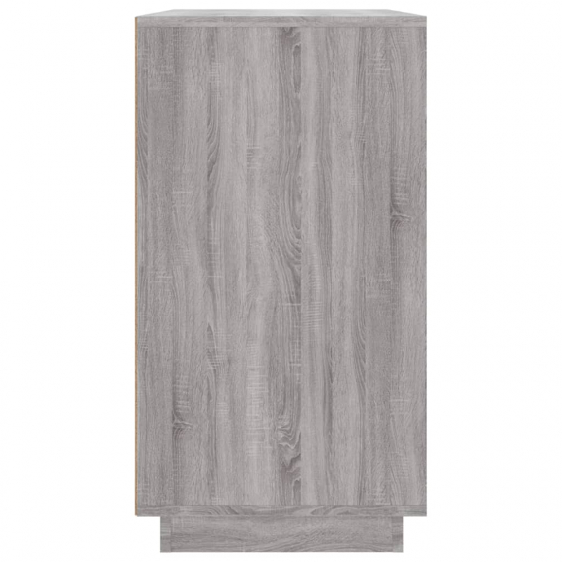 Sideboard Grau Sonoma 80x34x75 cm Holzwerkstoff