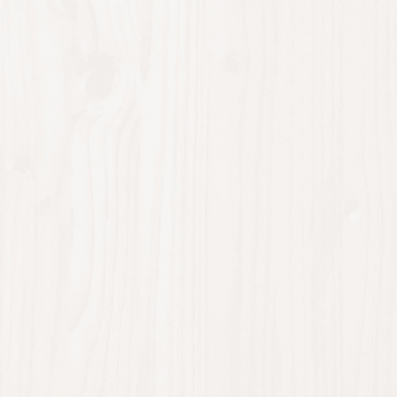 Tischplatte Weiß 80x80x2,5 cm Massivholz Kiefer Quadratisch