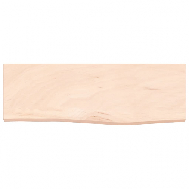 Wandregal 60x20x2 cm Massivholz Eiche Unbehandelt