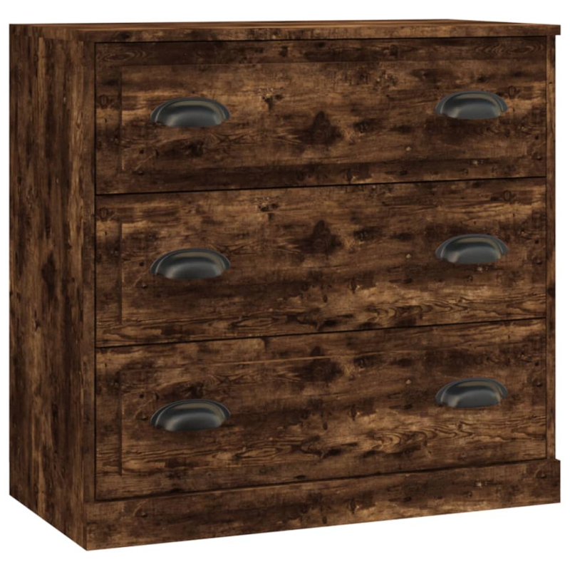 Sideboards 3 Stk. Räuchereiche Holzwerkstoff