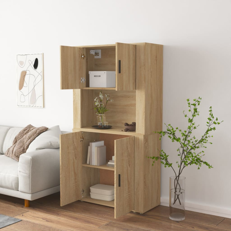 Highboard Sonoma-Eiche Holzwerkstoff