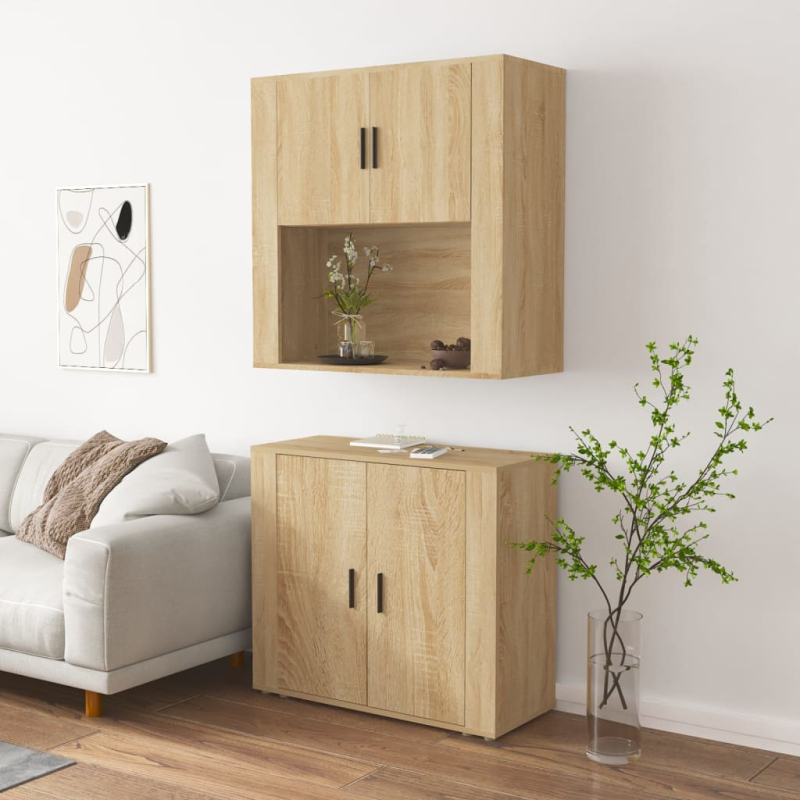 Highboard Sonoma-Eiche Holzwerkstoff