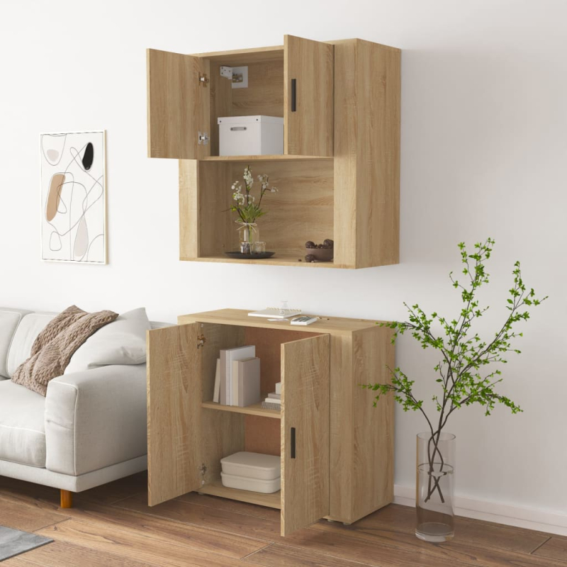 Highboard Sonoma-Eiche Holzwerkstoff