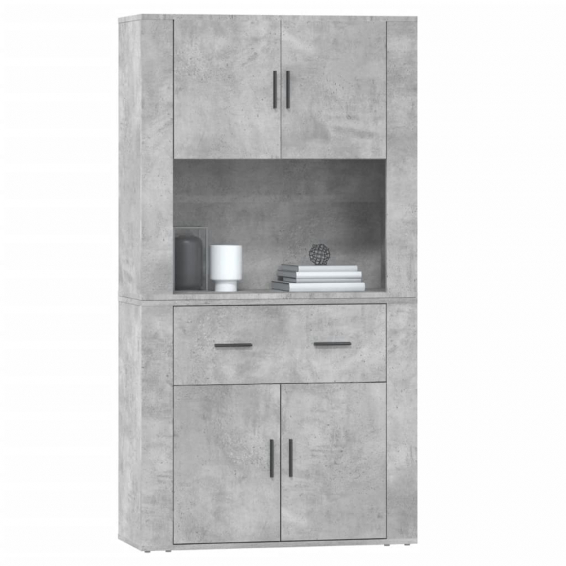 Highboard Betongrau Holzwerkstoff