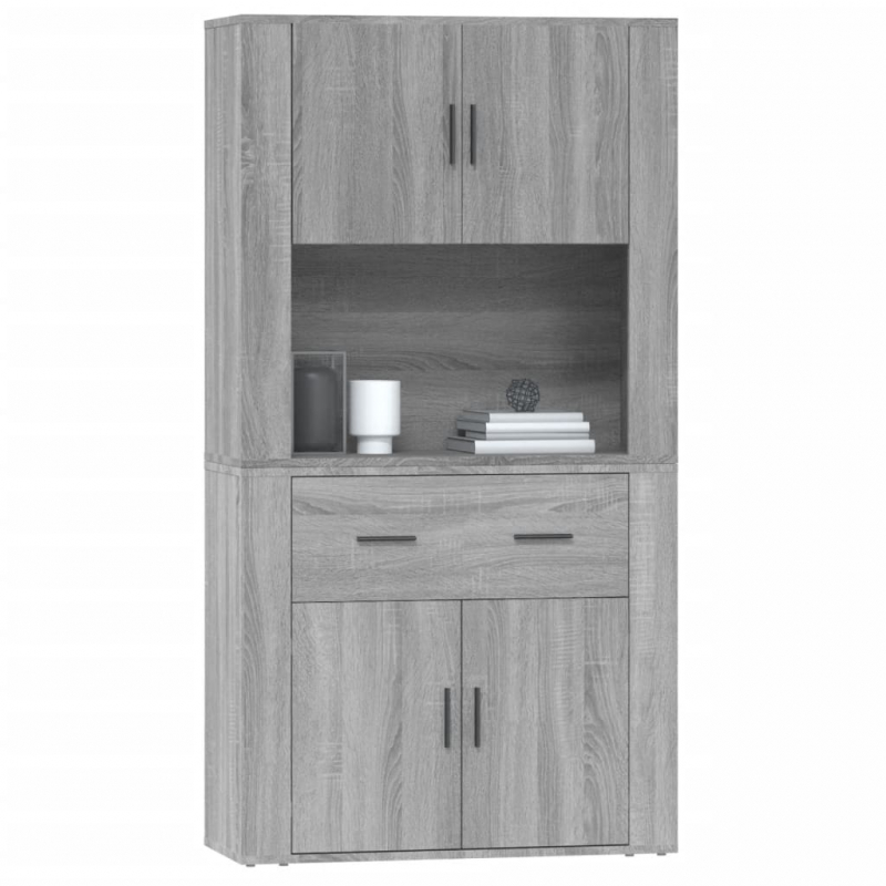 Highboard Grau Sonoma Holzwerkstoff