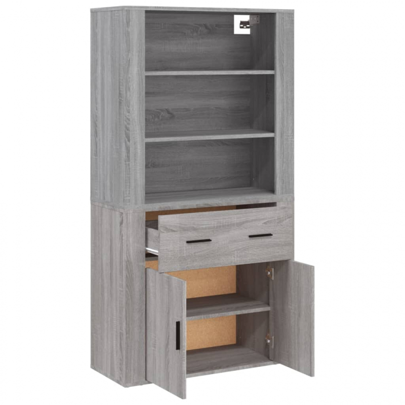 Highboard Grau Sonoma Holzwerkstoff