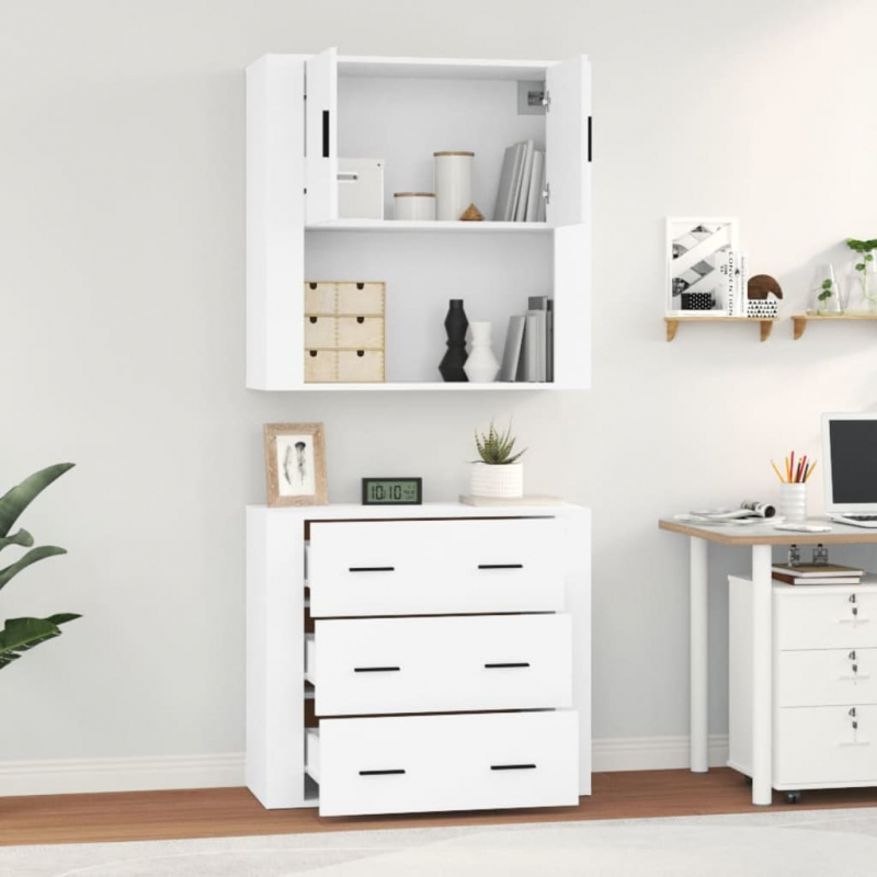 Highboard Weiß Holzwerkstoff
