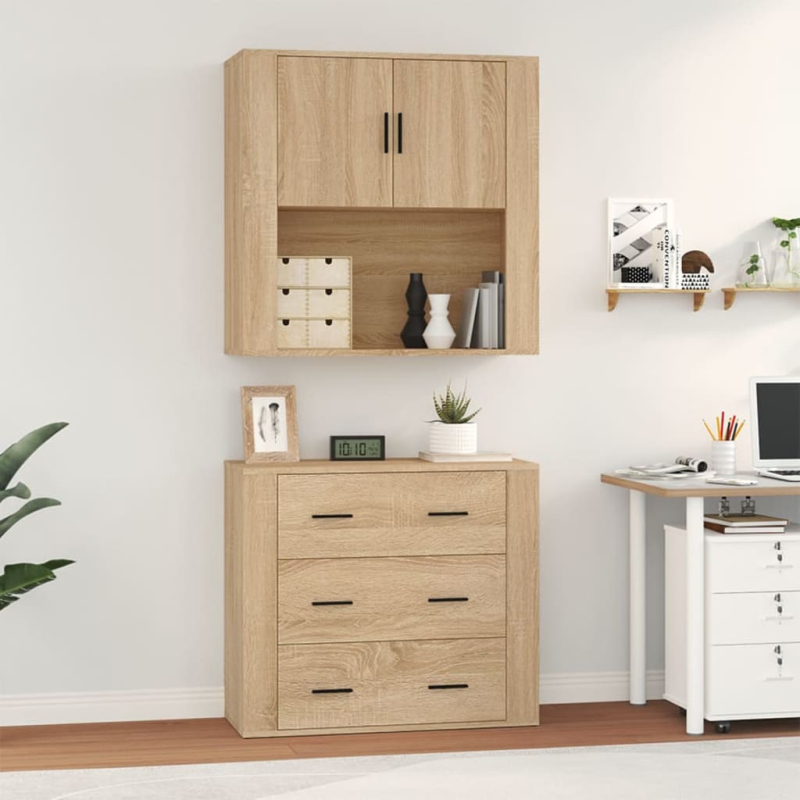 Highboard Sonoma-Eiche Holzwerkstoff