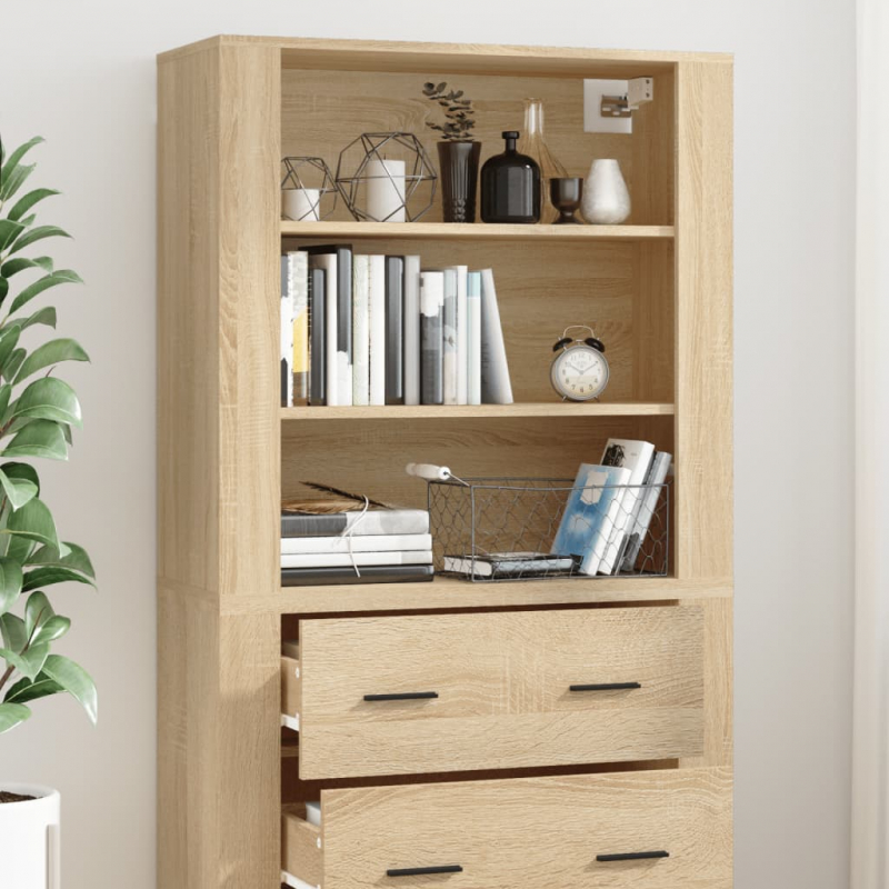Highboard Sonoma-Eiche Holzwerkstoff