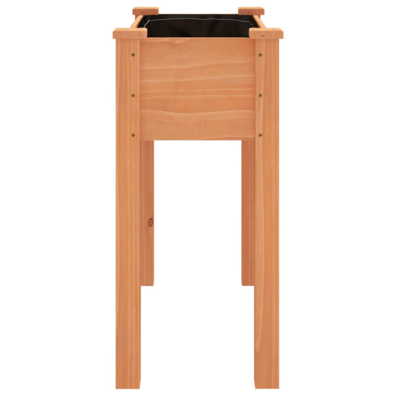 Pflanzkübel mit Einsatz Braun 71x37x76 cm Massivholz Tanne