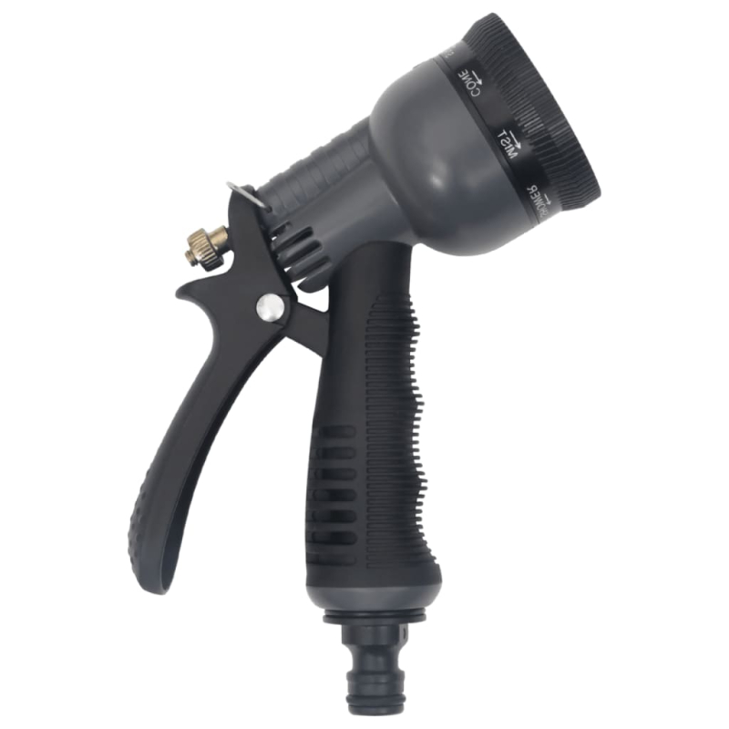 Gartenschlauch mit Sprühdüse Silbern 0,6 15 m Edelstahl