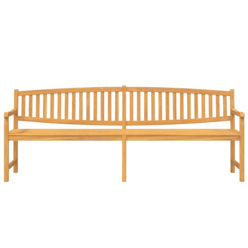Gartenbank 228x59,5x90 cm Massivholz Teak