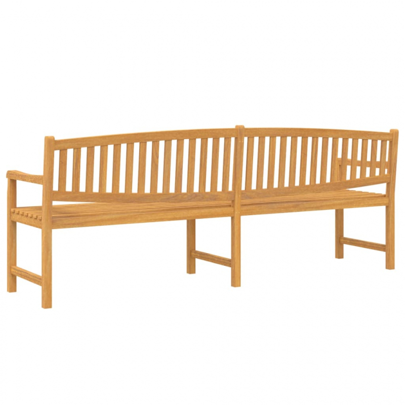 Gartenbank 228x59,5x90 cm Massivholz Teak
