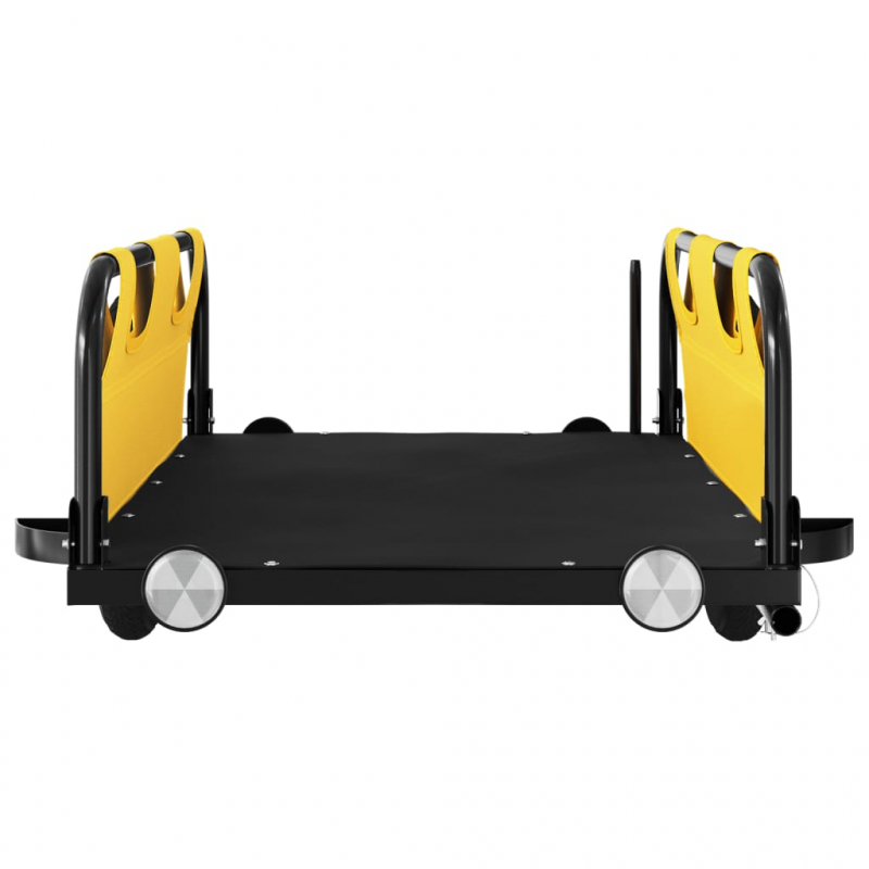 Fahrradanhänger Gelb Oxford-Gewebe und Eisen