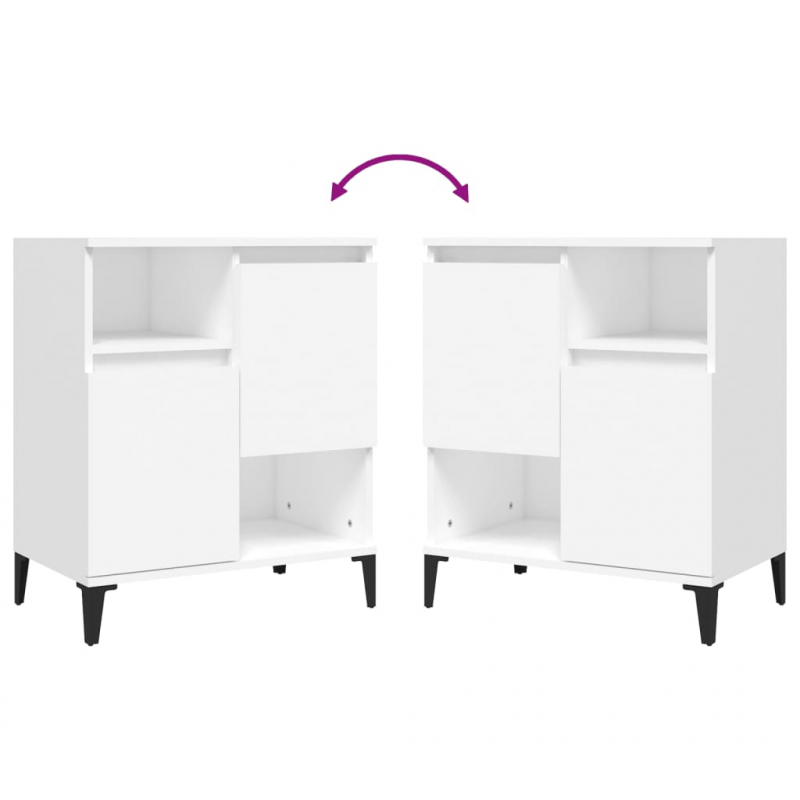 Sideboards 3 Stk. Weiß 60x35x70 cm Holzwerkstoff