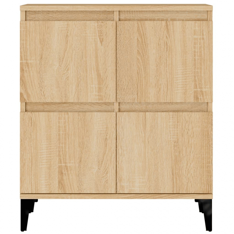 Sideboards 2 Stk. Sonoma-Eiche 60x35x70 cm Holzwerkstoff