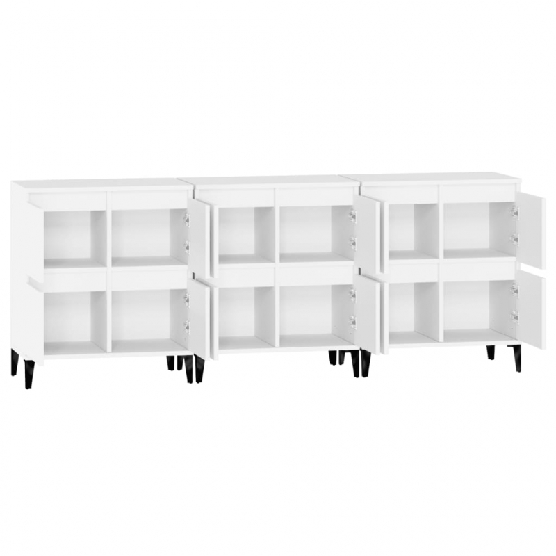 Sideboards 3 Stk. Weiß 60x35x70 cm Holzwerkstoff