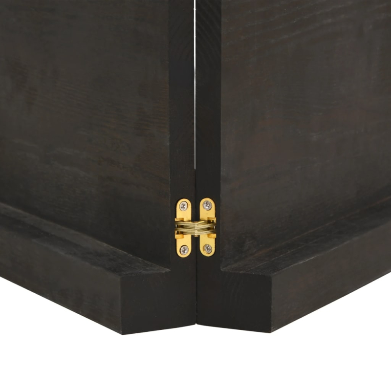 Tischplatte Dunkelbraun 120x50x(2-6)cm Massivholz Eiche