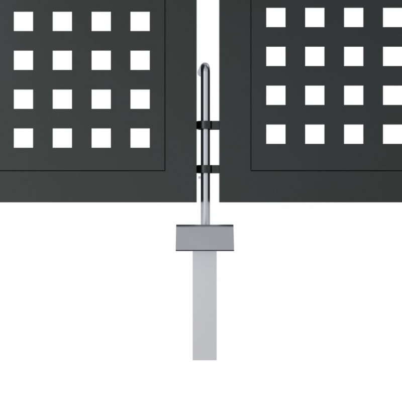 Gartentor Anthrazit 300x175 cm Stahl