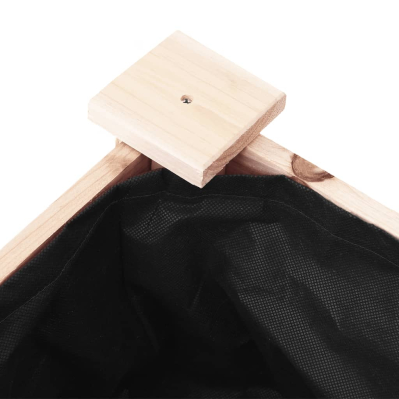 Pflanzkübel mit Einsatz und Rollen 71x37x80 cm Massivholz Tanne