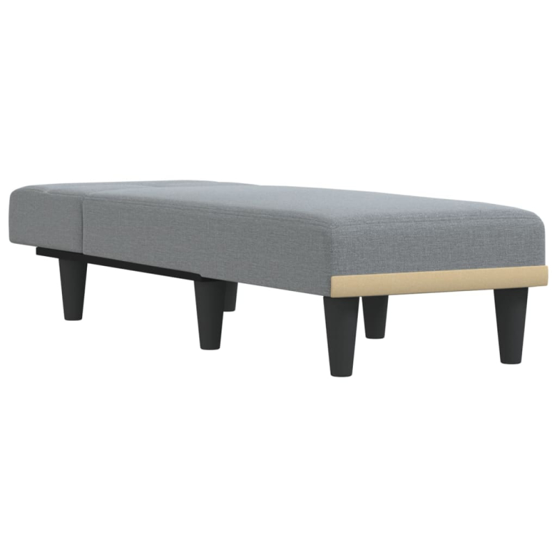 Chaiselongue Hellgrau Stoff