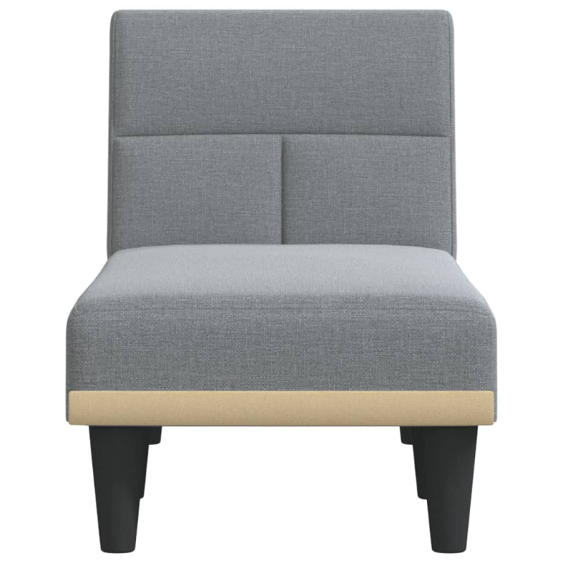 Chaiselongue Hellgrau Stoff