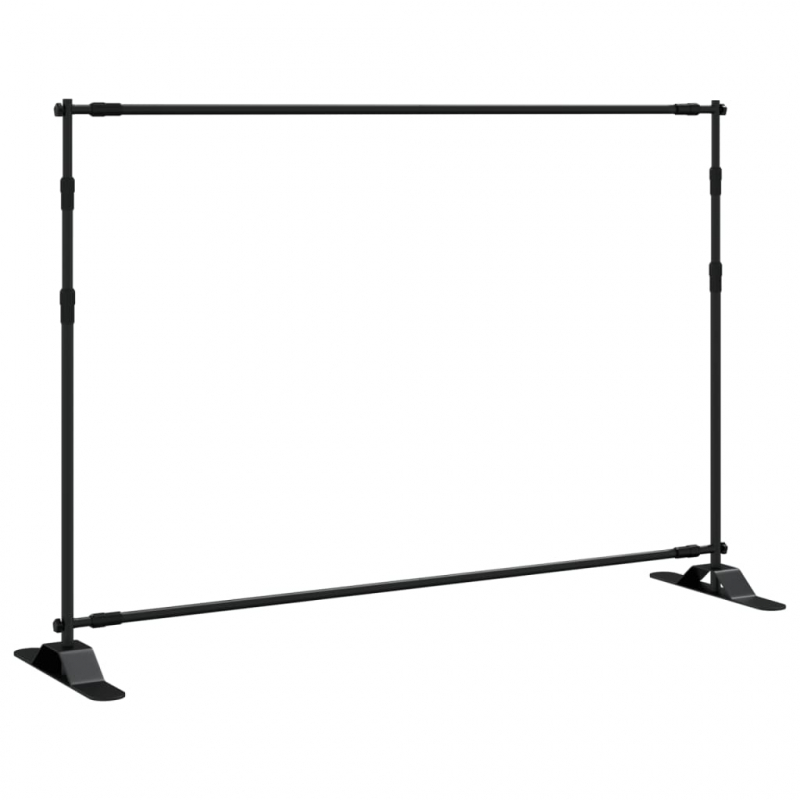 Hintergrundstative 2 Stk. Schwarz 305x243 cm Stahl