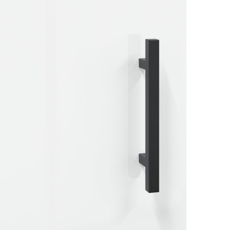 Sideboard Hochglanz-Weiß 69,5x34x90 cm Holzwerkstoff