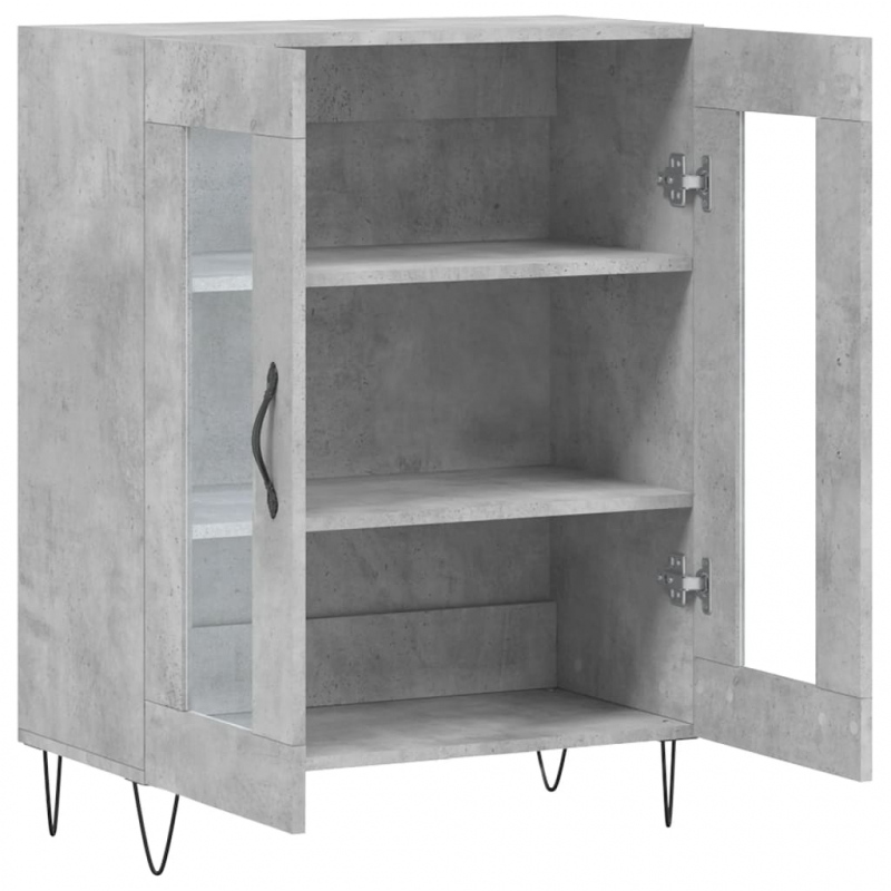 Sideboard Betongrau 69,5x34x90 cm Holzwerkstoff
