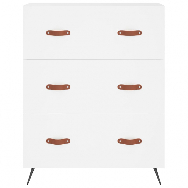 Kommode Weiß 69,5x34x90 cm Holzwerkstoff