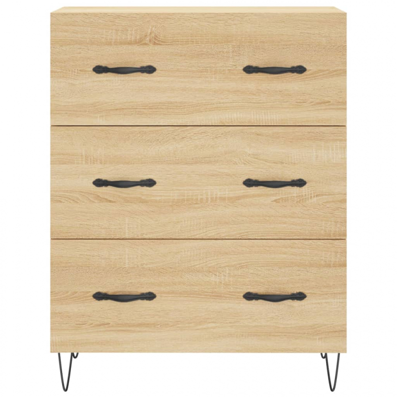 Sideboard Sonoma-Eiche 69,5x34x90 cm Holzwerkstoff