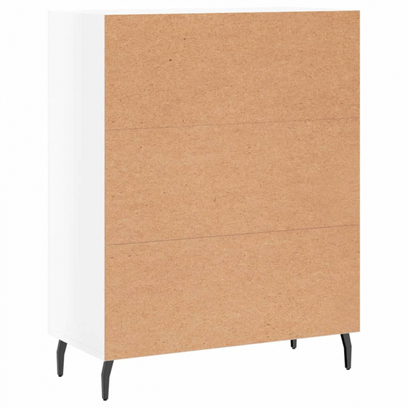 Sideboard Hochglanz-Weiß 69,5x34x90 cm Holzwerkstoff