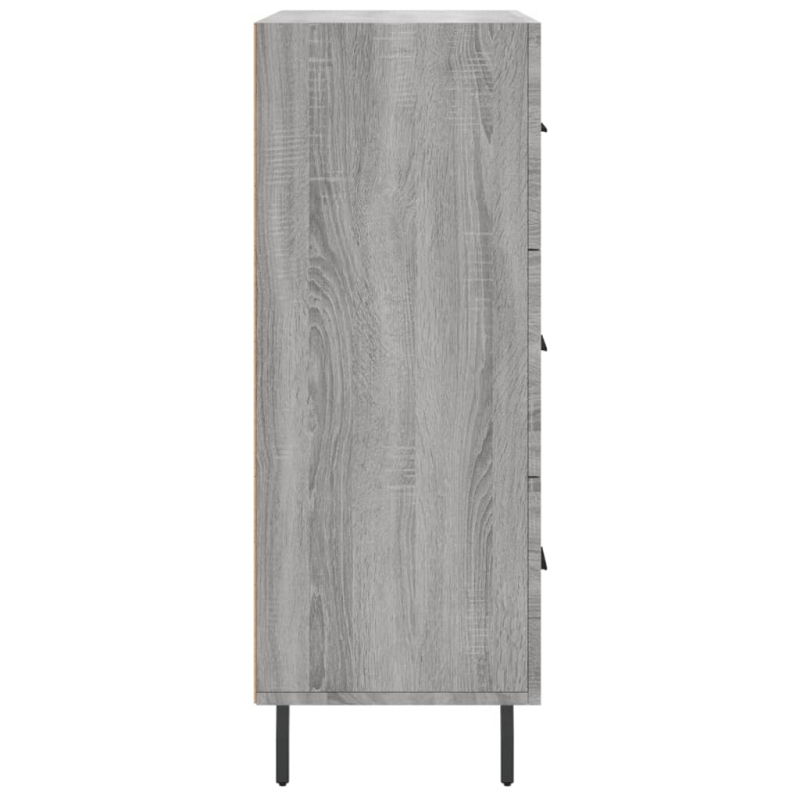 Sideboard Grau Sonoma 69,5x34x90 cm Holzwerkstoff