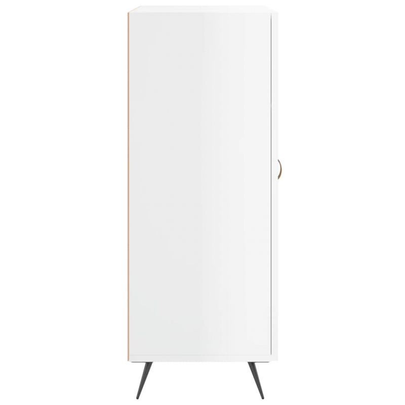 Sideboard Hochglanz-Weiß 69,5x34x90 cm Holzwerkstoff