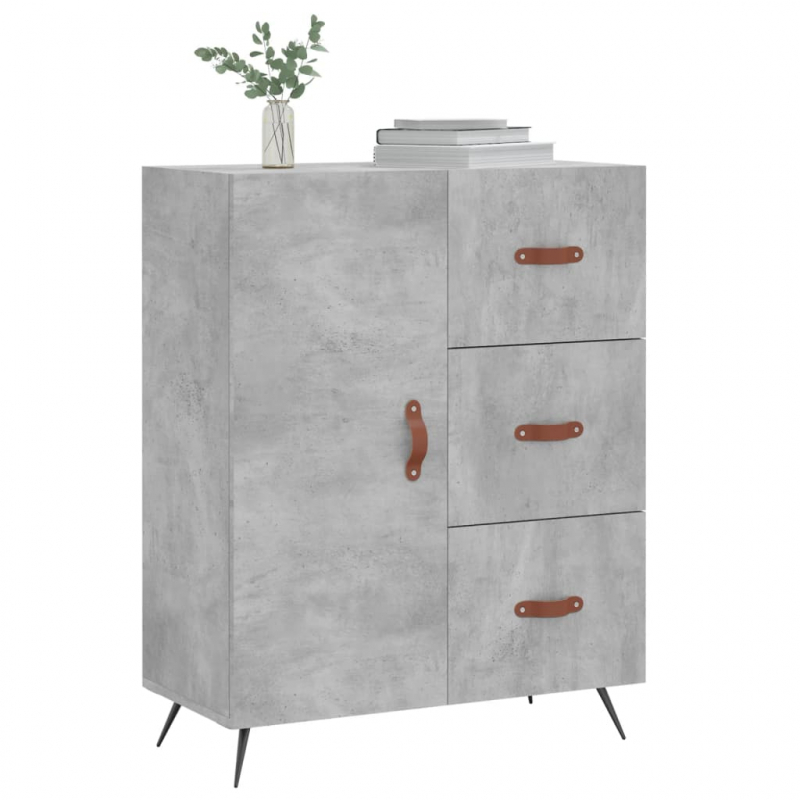 Sideboard Betongrau 69,5x34x90 cm Holzwerkstoff