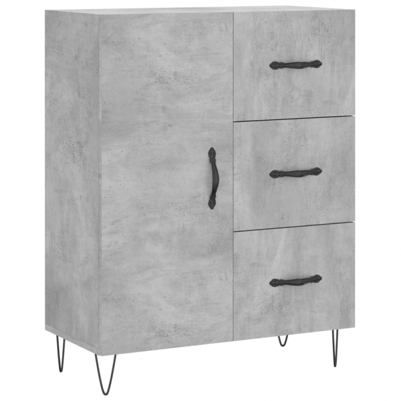 Sideboard Betongrau 69,5x34x90 cm Holzwerkstoff